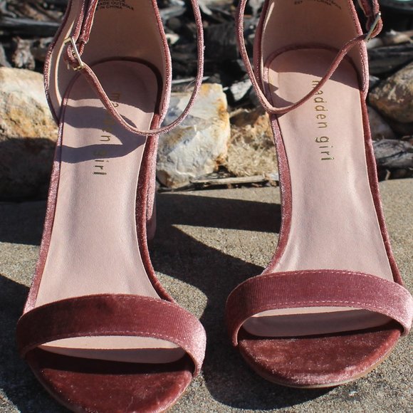 Madden Girl Shoes Madden Girl Beella Ankle Strap Sandals In Blush